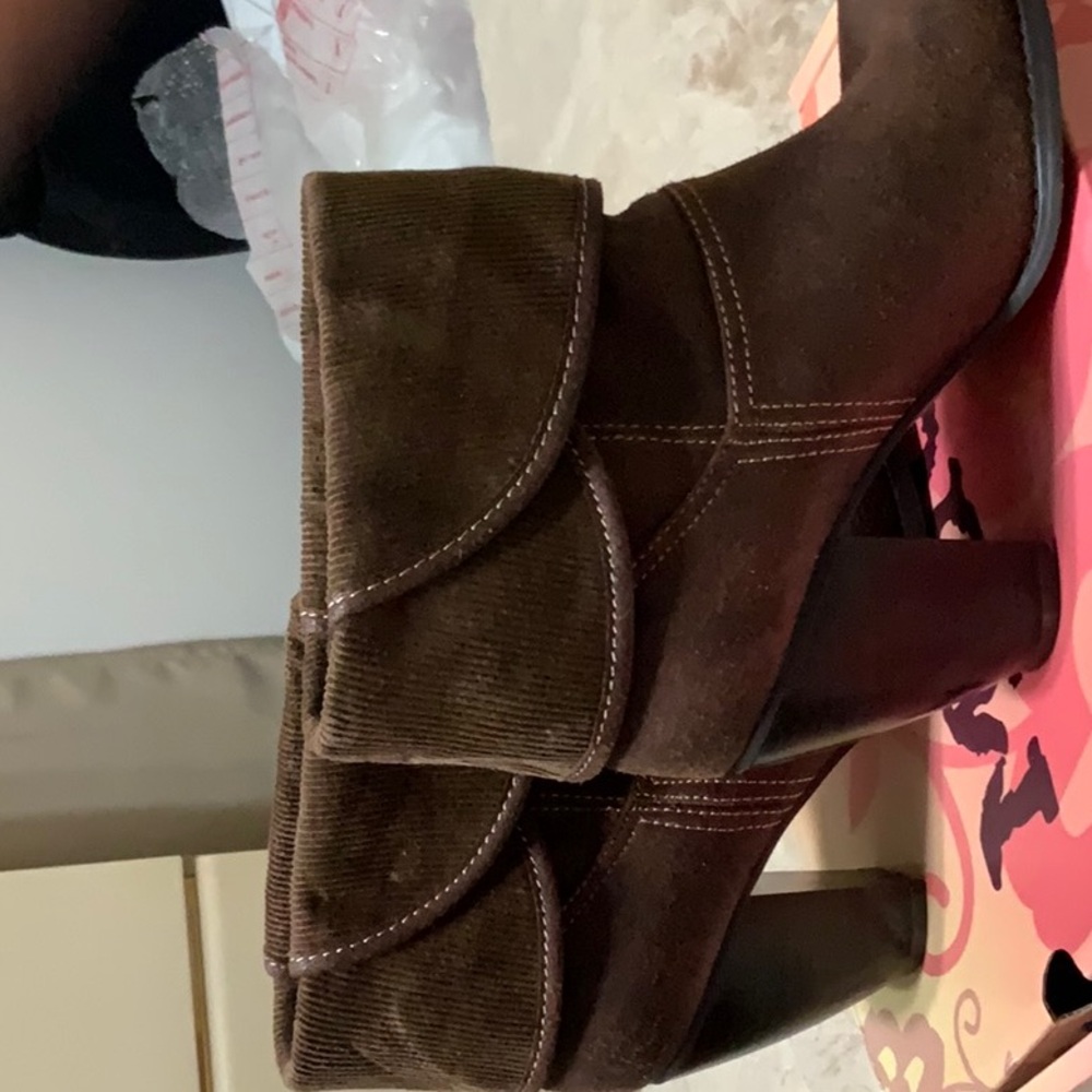 Brown Suede Ankle Boots